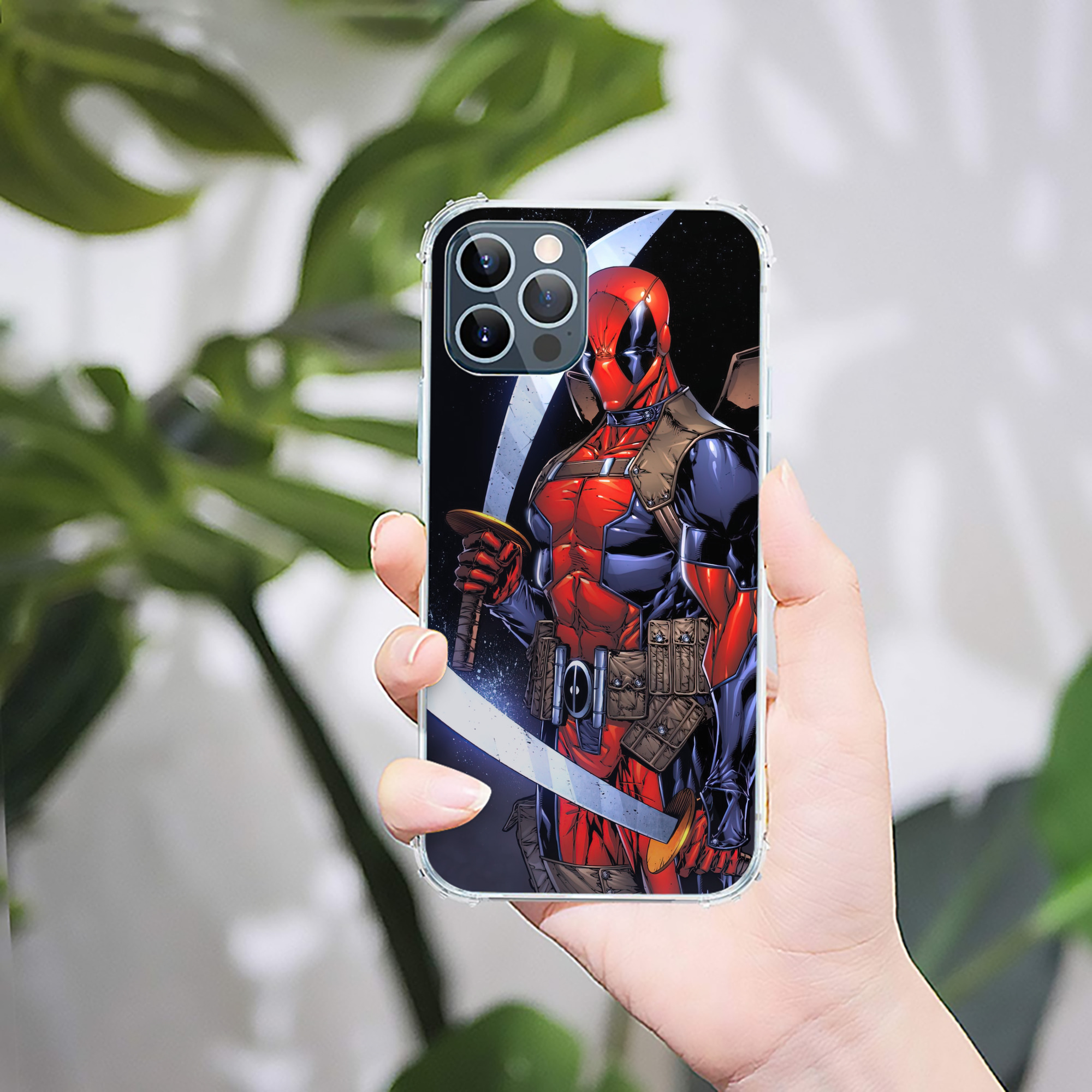 （画像用） Deadpool デッドプール 【iPhone 12シリーズ対応】透明スマホケース（クリアソフトケース）